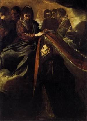 Velazquez - St Ildefonso Receiving the Chasuble from the Virgin c. 1620