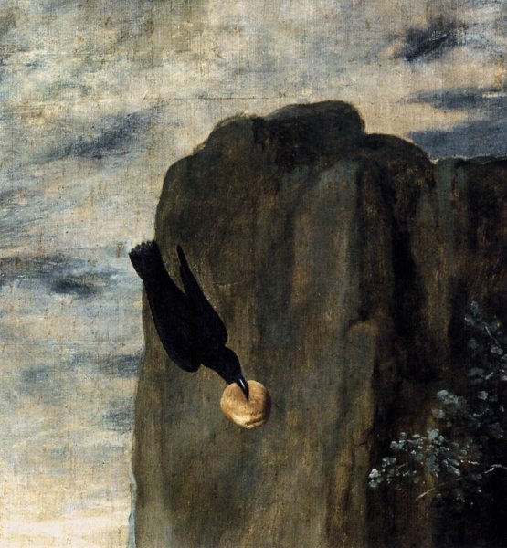 St Anthony Abbot and St Paul the Hermit (detail) c. 1635