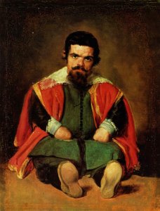 Portrait of a seated jester (Sebastian de Morra)